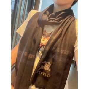 Burberry新品經典巴格羊絨圍巾 巴寶莉2021新款小格紋女士圍巾  mmj1590