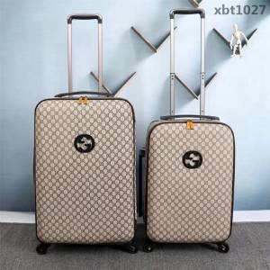 GUCCI古馳 專櫃限量版 超耐磨損萬向輪 加厚全鋁合金 時尚個性拉杆箱 20寸旅行箱 可登機  xbt1027