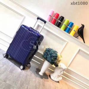 RIMOWA日默瓦 經典款拉杆箱 pc配鋁鎂合金邊框 代工廠生產 靜音萬向輪 無極拉杆拉箱  xbt1080