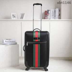 GUCCI古馳 16寸航空登機箱 義大利進口降落傘布 古馳經典編織紅綠帶 超順滑萬向輪拉杆箱  xbt1146