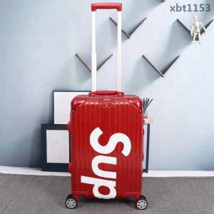 潮牌Suprmem聯名rimowa日默瓦 專櫃雙排萬向靜音飛機輪 航空7系鋁合金 拉箱/拉杆箱 20寸登機箱  xbt1153