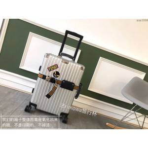 Rimowa拉杆箱 66627 Fendi x rimowa 全鋁鎂合金 日默瓦拉箱 馮彥霖同款旅行箱xzx1008