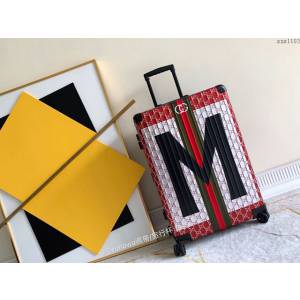 Rimowa拉杆箱 66661 Rimowa X Gucci聯名 日默瓦拉箱 行李箱 大M鋁鎂合金拉杆箱xzx1103