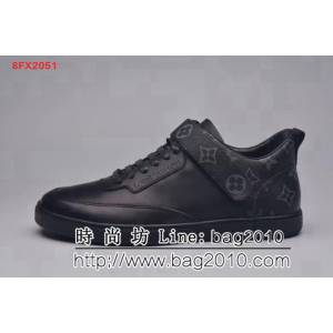路易威登LV 高端狠貨 原版絲綢皮時尚休閒運動低幫男鞋 8FX2051