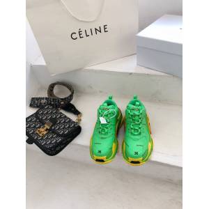 Balenciaga經典款男女鞋 巴黎世家頂級版本一代Triple-s老爹鞋 Balenciaga爆款復古慢跑鞋 Balenciaga情侶款老爹鞋  hdbl1009