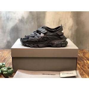 Balenciaga經典款男女鞋 巴黎世家頂級版本Track 4.0戶外概念復古老爹涼鞋 Balenciaga情侶款老爹鞋  hdbl1026