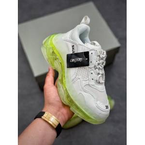 Balenciaga經典款男女鞋 巴黎世家頂級版本Triple S 3.0 巴黎世家三代全新配色復古休閒跑鞋 Balenciaga情侶款老爹鞋  hdbl1046