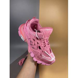Balenciaga經典款女鞋 巴黎世家頂級版本4代 Track.2老爹鞋 騷粉Balenciaga高端女運動鞋  hdbl1075