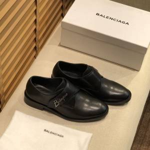 Balenciaga經典款男鞋 巴黎世家頂級版本進口原版小牛皮西裝鞋  hdbl1193