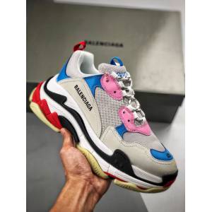 Balenciaga經典款男女鞋 巴黎世家頂級版本Triple-S 17老爹鞋 Balenciaga情侶款老爹鞋  hdbl1226