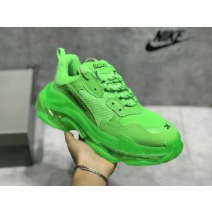 Balenciaga經典款男女鞋 巴黎世家頂級版本Triple S厚底氣墊大底LOGO老爹鞋 Balenciaga情侶款老爹鞋  hdbl1258