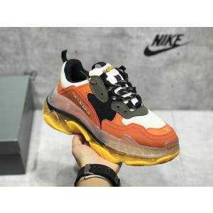 Balenciaga經典款男女鞋 巴黎世家頂級版本Triple S厚底氣墊大底LOGO老爹鞋 Balenciaga情侶款老爹鞋  hdbl1264