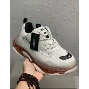 Balenciaga經典款男女鞋 巴黎世家頂級版本Triple S厚底氣墊大底LOGO老爹鞋 Balenciaga情侶款老爹鞋  hdbl1276