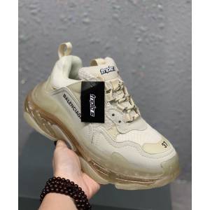 Balenciaga經典款男女鞋 巴黎世家頂級版本Triple S厚底氣墊大底LOGO老爹鞋 Balenciaga情侶款老爹鞋  hdbl1277