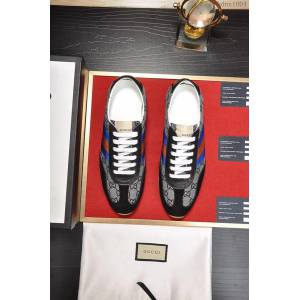 GUCCI男鞋 原單品質 歐式風格 2018新款 古馳進口牛皮男鞋 Gucci紅色休閒鞋  hdnx1004