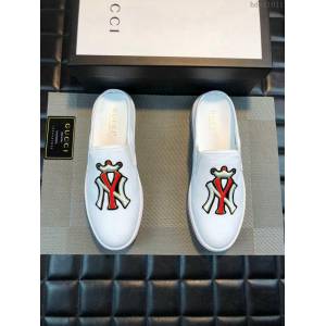 GUCCI男鞋 頂級代購 2019早春專櫃同步發售 古馳男休閒鞋 原版定制 Gucci白色板鞋  hdnx1011