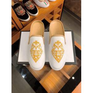 GUCCI男鞋 2019夏季新款 古馳半拖男鞋 原單品質 Gucci牛皮休閒男鞋  hdnx1160