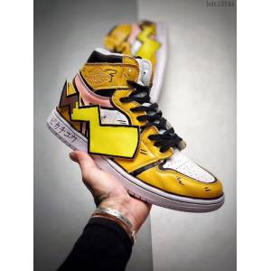 Nike男鞋 手繪皮卡丘配色 耐克休閒鞋 2019新品 高幫休閒板鞋 男女同款  hdx13144