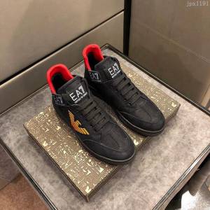 Armani男鞋 官網火爆熱賣 小牛皮 阿瑪尼最新款 男士休閒鞋  jpx1191