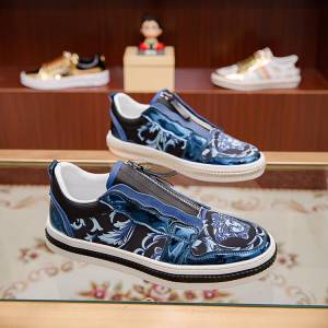 VERSACE男鞋 進口防水布 範思哲男休閒板鞋  jpx1534