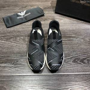 Armani男鞋 2019新款 男士休閒運動鞋 透氣網布 阿瑪尼時尚男鞋  jpx2154