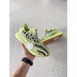 Adidas男女椰子鞋 阿迪達斯夜光椰子350 Adidas Yeezy Boost 350 v3水滴檸檬黃  xhn1557