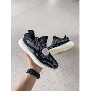 Adidas男女椰子鞋 阿迪達斯夜光椰子350 Adidas Yeezy Boost 350 v3水滴黑白  xhn1559
