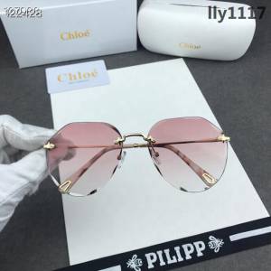 CHLOE克洛伊 2019新款 CE146s 飛行員上半框 時尚爆款墨鏡  lly1117