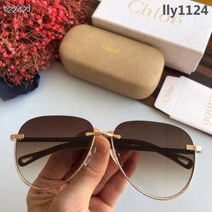CHLOE克洛伊 2019新款 無框設計 鑽石切邊 明星範 時尚爆款墨鏡  lly1124