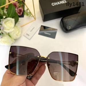 CHANEL香奈兒 新款 方形金屬麻花珍珠 女款 太陽鏡  lly1481