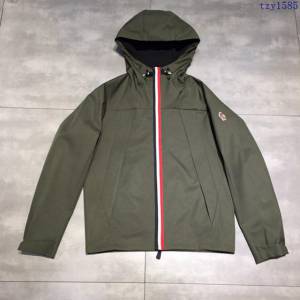 Moncler外套 19春夏新款 盟可睞男士拉鏈連帽上衣 黑色  tzy1585