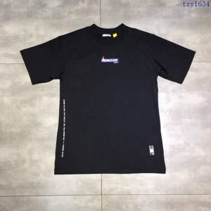 Moncler短袖衣 Moncler X Palm Angels19春夏新款 盟可睞黑色男T恤  tzy1634