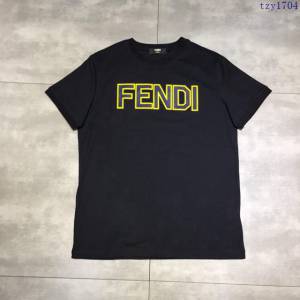 Fendi短袖 19春夏新款 芬迪黑色T恤  tzy1704