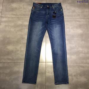 Armani男裝 19春夏新款 阿瑪尼牛仔褲 深藍色洗水牛仔褲  tzy1725