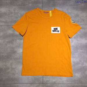 Moncler短袖T 19春夏新款 盟可睞黃色T恤  tzy1736