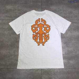 ChromeHeart黑色短袖衣 19春夏新款 ChromeHeart白色T恤 男男同款  tzy1777