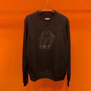 Moncler男裝 19-20FW新款衛衣 立體純羊皮貼布 盟可睞黑色圓領男休閒衣 男士秋季新款單品  tzy2300