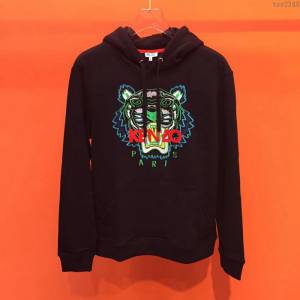 Kenzo 19/20FW新款 最高品質 高田賢三連帽套頭黑色衛衣 男士秋季最新單品  tzy2348