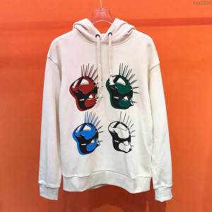 Gucci男裝 19-20FW新款 白色 古奇連帽套頭衛衣 男士秋季最新單品  tzy2380