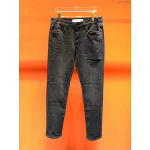 Valentino男裝 19-20FW新款牛仔褲 男士洗水黑色牛仔長褲  tzy2387
