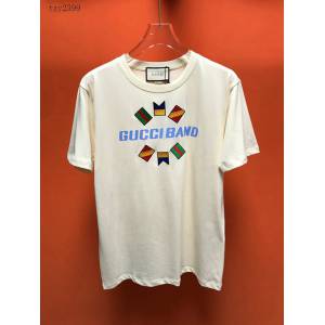 Gucci短袖 古馳2020新款刺繡T恤 男女同款  tzy2399