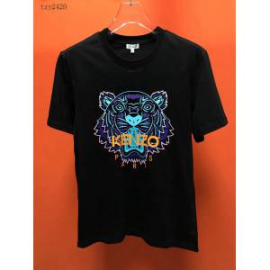 kenzo夏裝短袖 頂級品質 kenzo 2020新款黑色男T恤  tzy2420