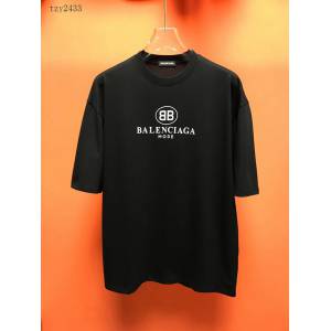 Balenciaga男T恤 2020新款 頂級版本 OS寬鬆版型 巴黎世家男短袖衣 男女同款  tzy2433