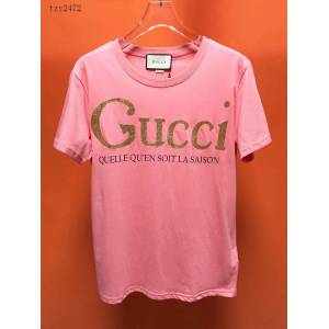 Gucci女短袖 2020新款 古奇女款粉T恤  tzy2472