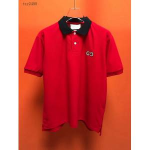 Gucci男T恤 2020新款 原版定制珠地棉 頂級品質 古馳POLO衫  tzy2480