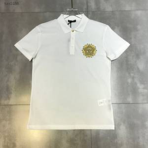 Versace男短袖 範思哲2020新款男裝 新款翻領T恤 POLO衫  tzy2486