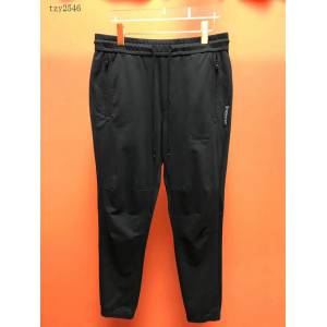 Moncler男裝 2020新款立體剪裁衛褲 Moncler黑色休閒男士長褲  tzy2546