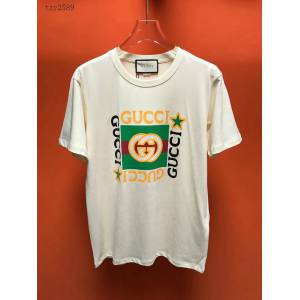 Gucci男T恤 2020新款短袖衣 最高品質 古馳T恤 男女同款  tzy2589