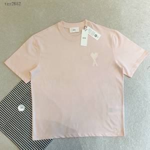 Ami專櫃2023SS新款兔年限定款刺繡T恤 男女同款 tzy2652
