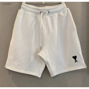 Ami專櫃2023SS新款香港限定款刺繡短褲 男女同款 tzy2657